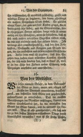 16. Von den Wollüsten