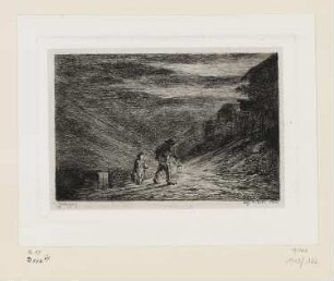 Suche nach Herberge, Blatt 7 der Folge "Album du voyage en bâteau"