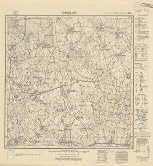 1290 (alte Nr.: 185) Schönwalde i. Ostpreußen, Meßtischblatt (4cm - Karte)