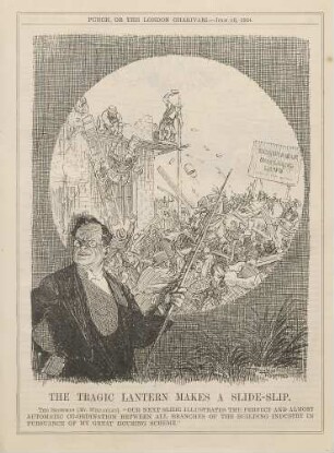 The tragic lantern makes a slide-slip