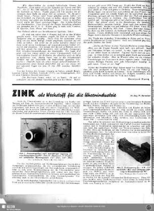 Zink als Werkstoff für die Uhrenindustrie
