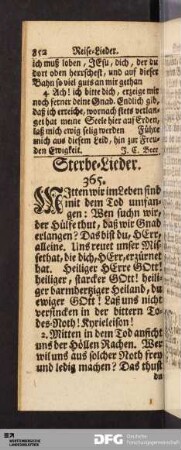 Sterbe-Lieder.
