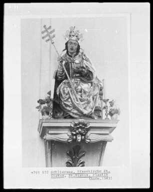 Thronender heiliger Sixtus