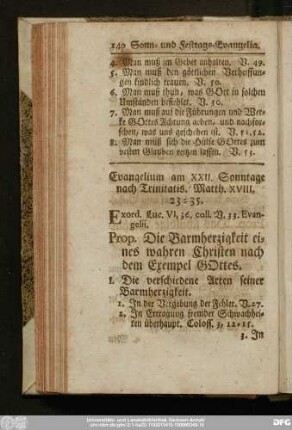Evangelium am XXII. Sonntage nach Trinitatis. Matth. XVIII, 23 - 35.