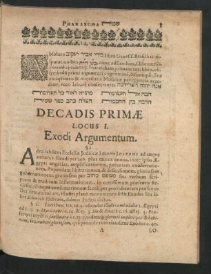 Decadis Primae.