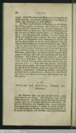 §. 22. Albrecht der Unartige, Landgraf von Thürigen