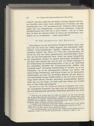 IV. Der Erzkanzler der Kaiserin