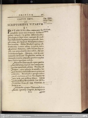 Caput XXVI. De Scriptoribus Vitarum