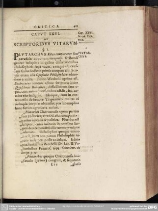 Caput XXVI. De Scriptoribus Vitarum
