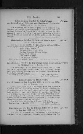 No. 168. Bekanntmachung, betreffend die Eintragungen in das Handelsregister in Ritzebüttel, vom 10. Dezember 1886.