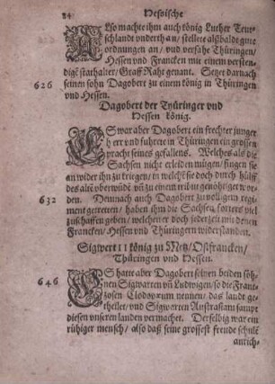Dagobert der Thüringer vnd Hessen könig.