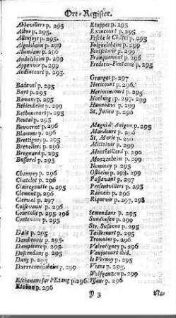 Ortsregister Mömpelgard