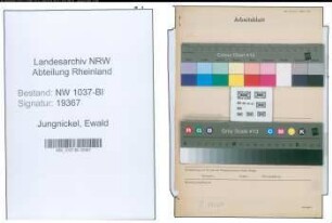 Entnazifizierung Ewald Jungnickel , geb. 06.01.1899 (Justizaushelfer)
