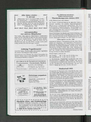 Adventstreffen der aktiven Mitarbeiter