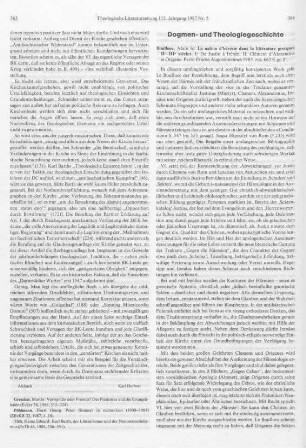 Dogmen- und Theologiegeschichte