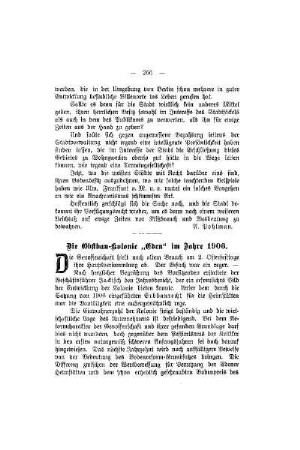 Die Obstbau-Kolonie "Eden" im Jahre 1906