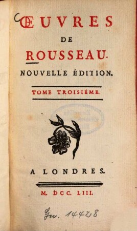 Oeuvres De Rousseau, 3