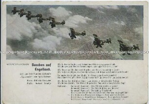 Liedpostkarte "Bomben auf Engelland"