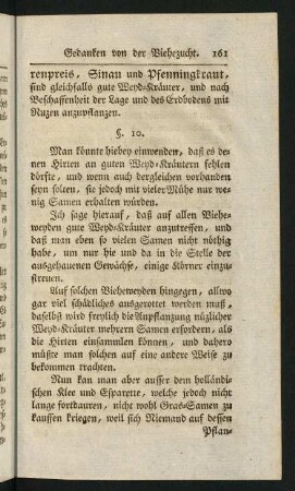161-172, §. 10. Anlegung eines Gas-Samen-Gartens. - §. 17. Vom Aufsteigen und wieder Niederfallen der Dünste aus der Erde.