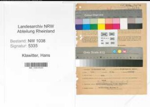 Entnazifizierung Hans Klawitter , geb. 29.12.1904 (Lehrer)