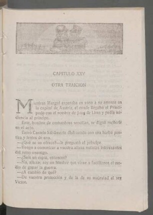 Capítulo XXV - Otra traición