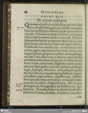 Caput XIII. De personis ecclesiasticis