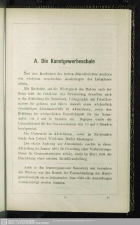 A. Kunstgewerbeschule