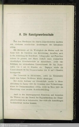 A. Kunstgewerbeschule