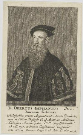 Bildnis des Obertus Giphanius