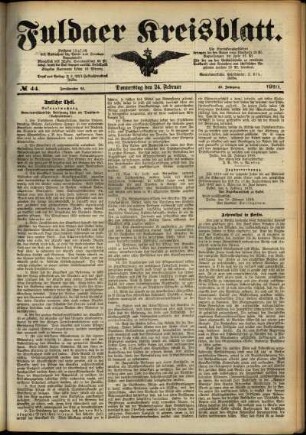 Ausgabe vom Donnerstag, den 24. Februar 1910.