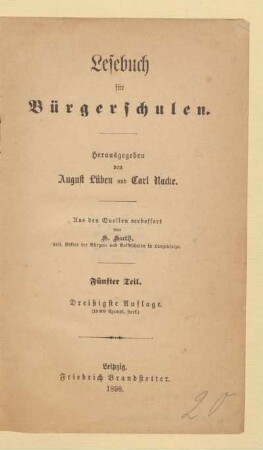 Teil 5, [Schülerband]: [Teil 5, [Schülerband]]