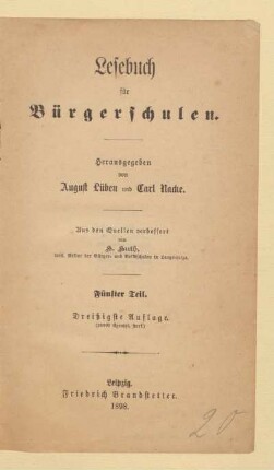 Teil 5, [Schülerband]: [Teil 5, [Schülerband]]