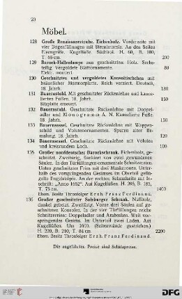 Möbel (Nr. 128-157)