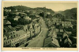 Waldheim. Blick vom Rathausturm auf Waldheim