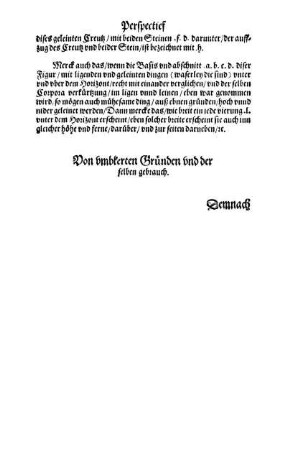 Von umbkerten Gründen und der selben gebrauch.