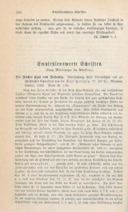 564-576 Empfehlenswerthe Schriften