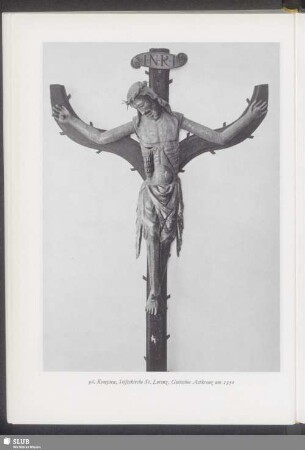 Kempten, Stiftskirche St. Lorenz, Gotisches Astkreuz um 1350