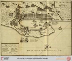 Tafel: Plan de la ville et citadelle de Messine