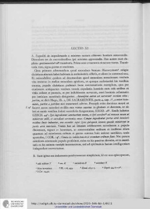 Lectio XI