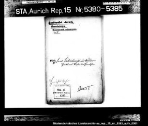 Hausiererkonzessionen für Einwohner aus dem Amt Weener: Jacob Goldschmidt aus Weener, Bürsten