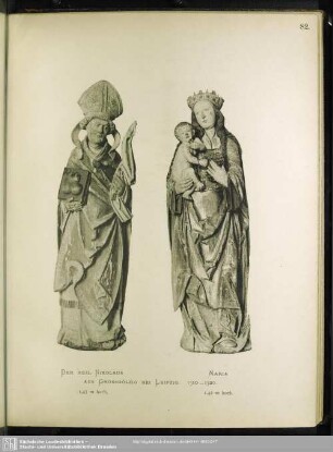 Der Heil. Nikolaus; Maria; Aus Grossdölzig Bei Leipzig. 1510-1520