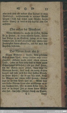 Oder anstatt des Weinsteins