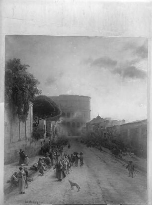 Via San Giovanni in Laterano mit Blick auf das Kolosseum