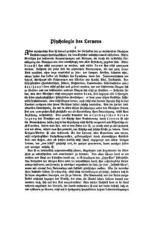 Psychologie des Lernens
