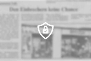 Den Einbrechern keine Chance