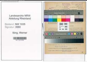 Entnazifizierung Werner Ibing , geb. 06.07.1914 (Steiger)