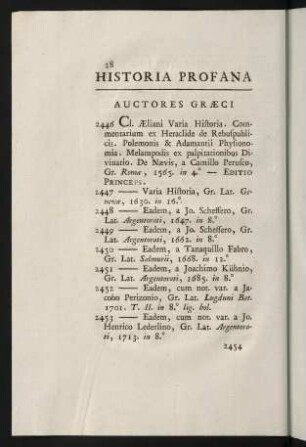28-134, Historia Profana