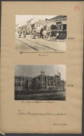 Asphaltierungsarbeiten in der besetzten Hauptstadt Belgrad