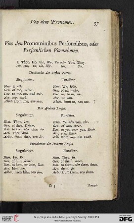 Von dem Pronomen