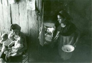 Frauen mit Kindern, Peñiscola, Spanien